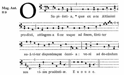 O Sapientia: music and text