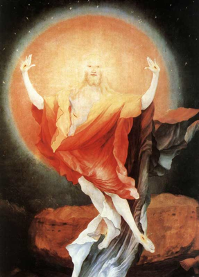 Detail of the Resurrection by Matthias Grünewald, early 16th century