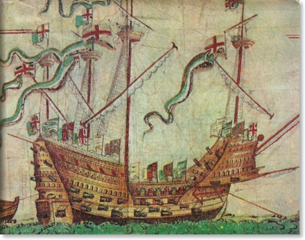 The Mary Rose, flagship of Henry VIII