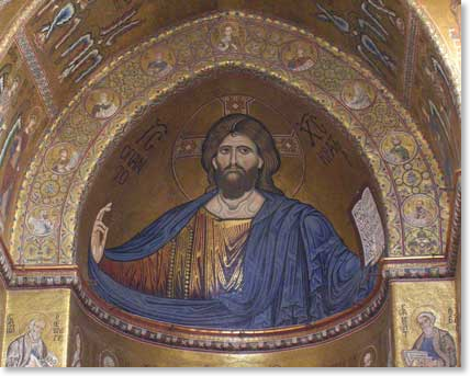 Christ Pantocrator from Monreale, Italy